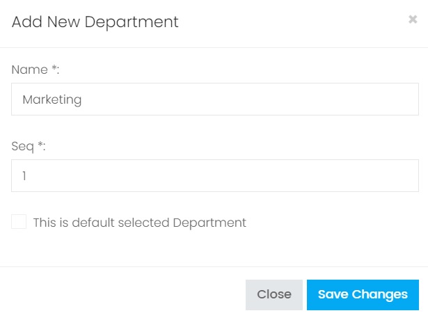 Add a Department