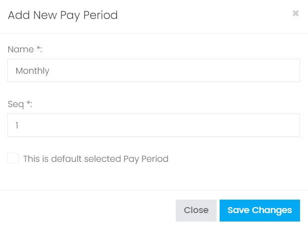 Add a Pay Period