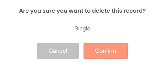Delete a Marital Status Confirmation