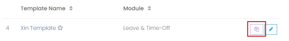 Create a Leave template