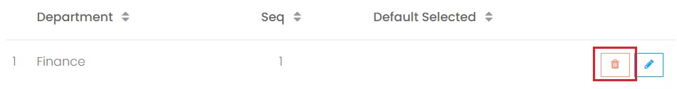 Delete a Department