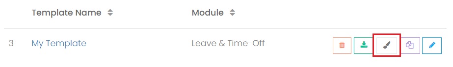 Design a Leave template