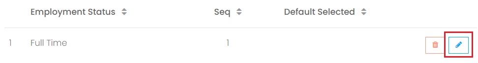 Edit an Employment Status