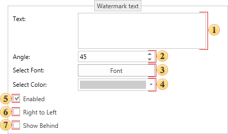 Tab - Group Watermark Text