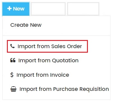 Import Sales Order to Request Quotation