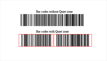 Barcode - Show Quiet Zones